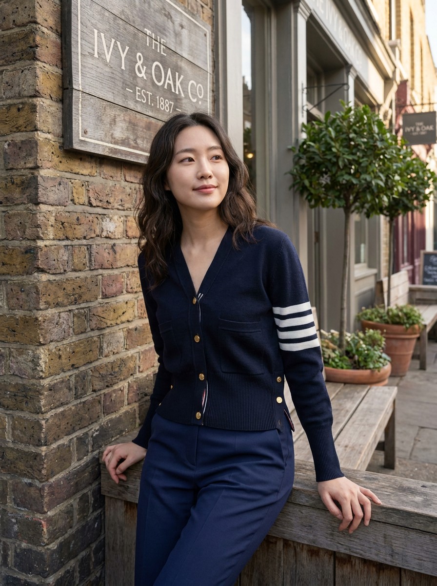 THOM BROWNE 카디건 · Snapfit Studio